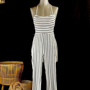 White/Black jumpsuit